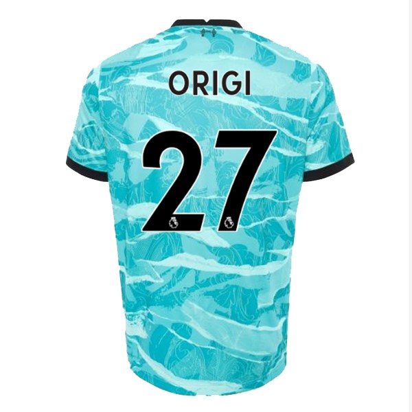 Camiseta Liverpool NO.27 Origi Segunda equipo 2020-2021 Azul